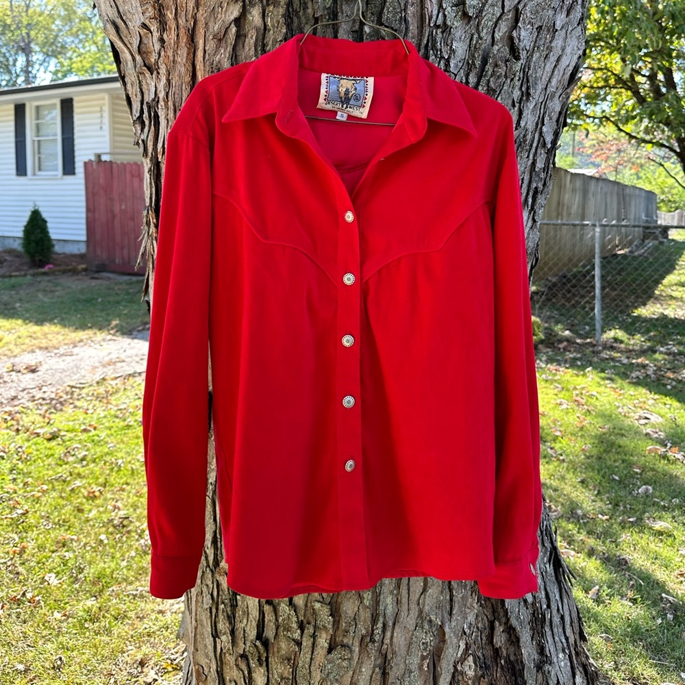 DESERT WEST BY SHERRY HOLT button down western shirt! 🐎